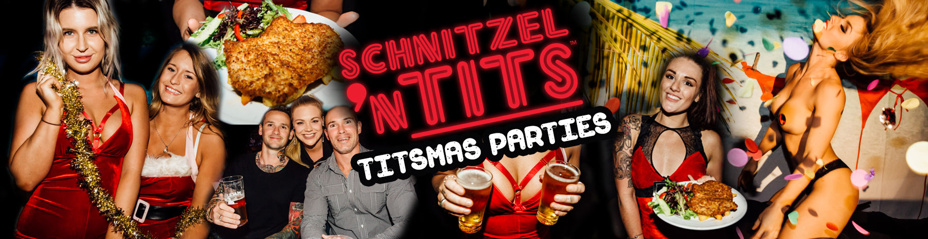 work christmas party ideas schnitzel n tits